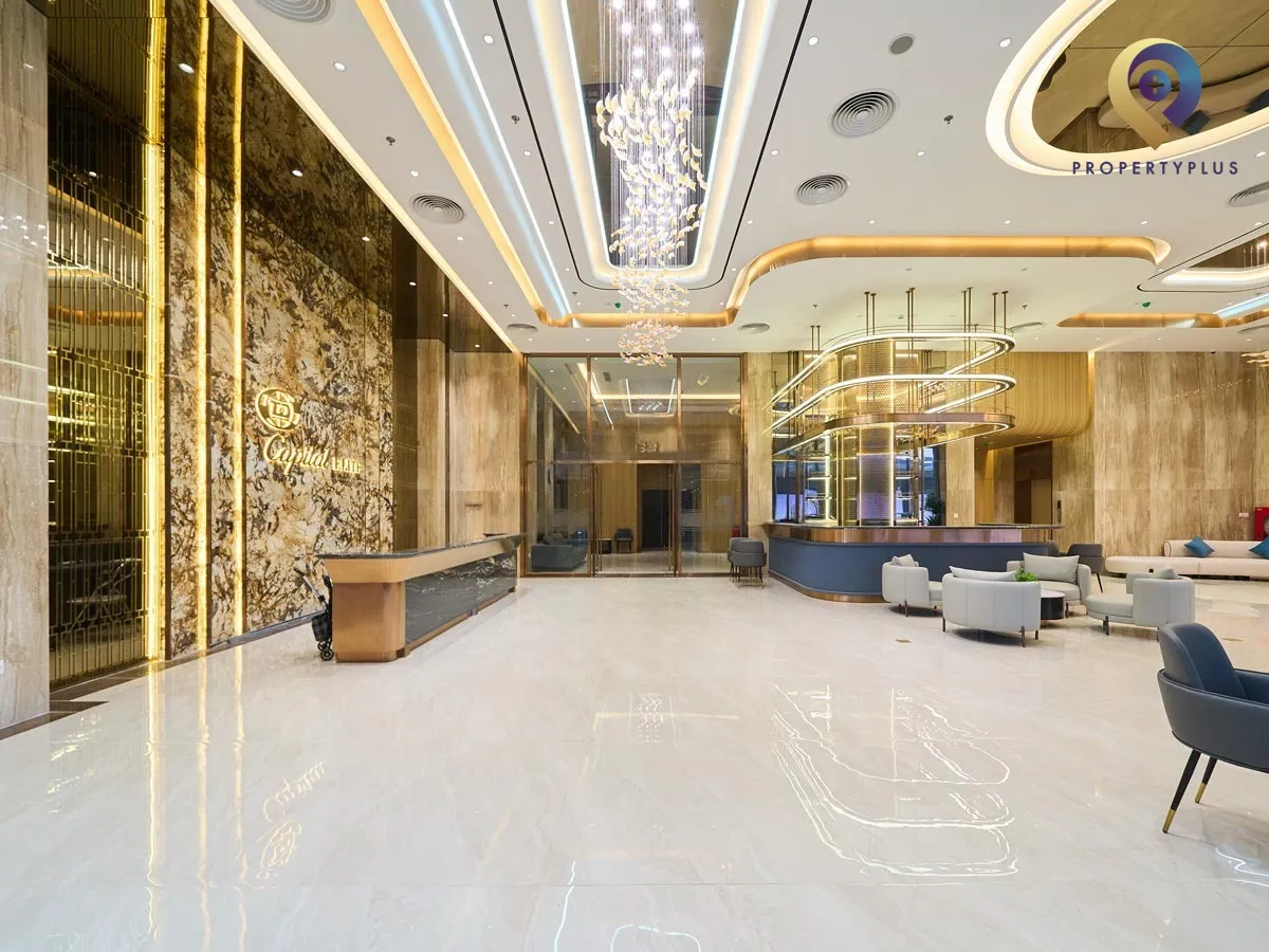 Lobby area of Capital Elite office building